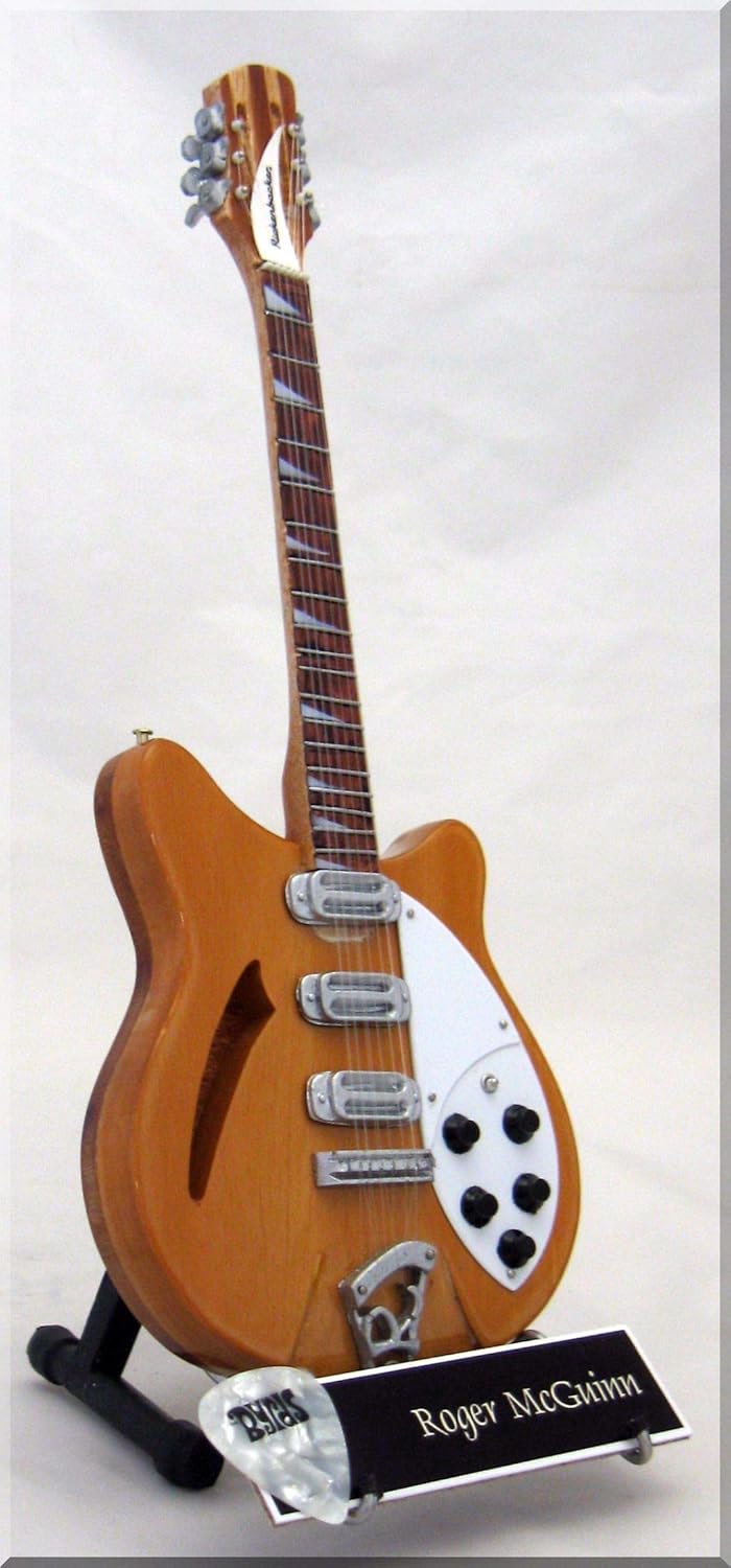 ARTSTUDIO35 Roger McGUINN Miniature Guitar Byrds with Guitar Pick