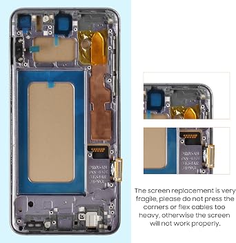 Screen Replacement for Samsung Galaxy S10e LCD Display for Samsung S10e Screen Touch Digitizer SM-G970F SM-G970W SM-G970U Assembly with Repair Tools(Black with Frame,Only for Incell Version)