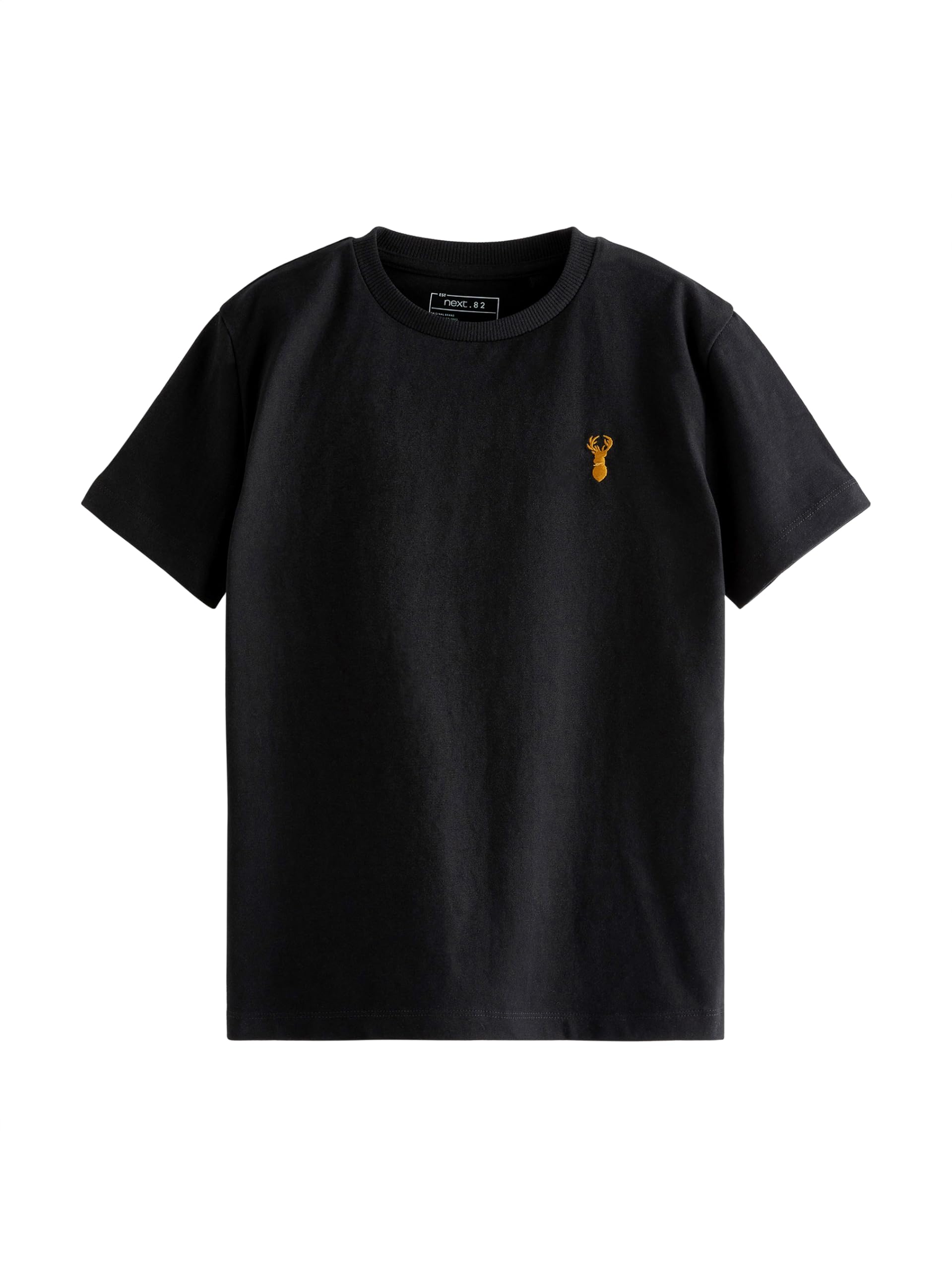 NEXT Garçon T-Shirt à Manches Courtes et cerf brodé, Lot de 4