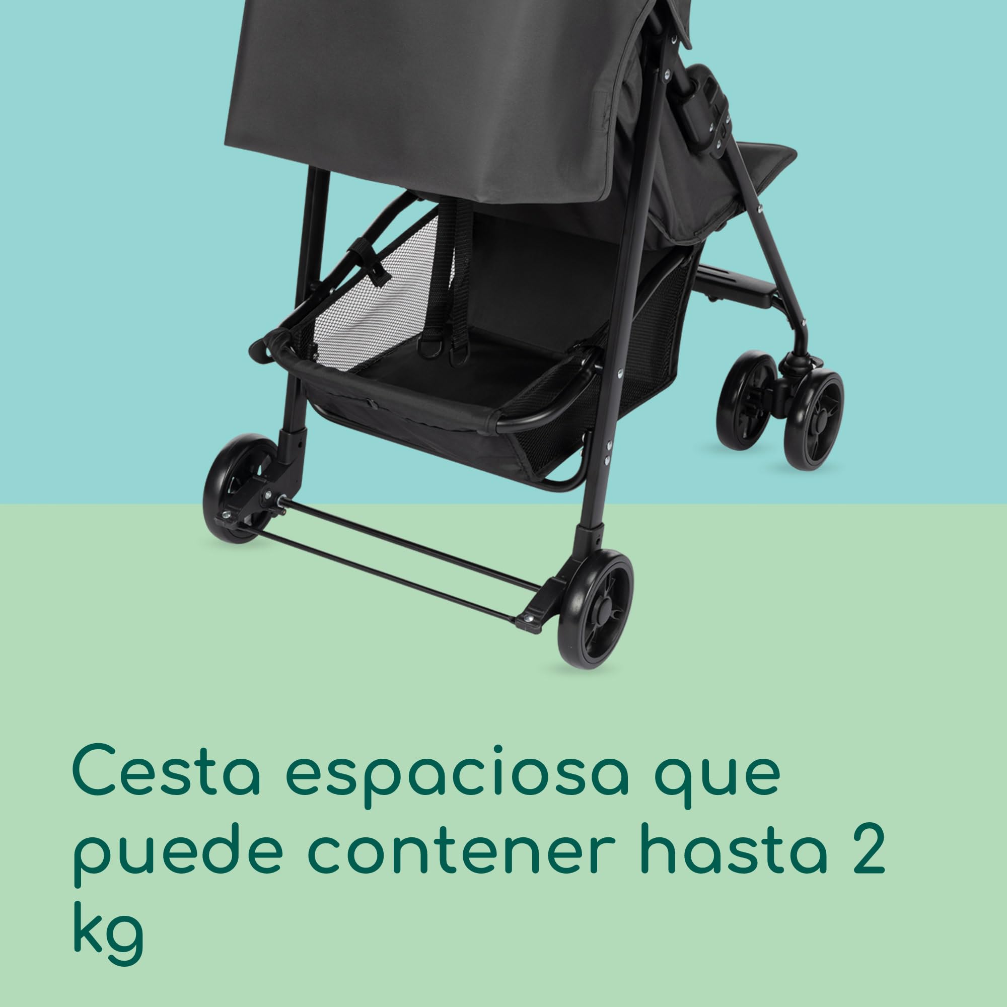 Bebeconfort Snow, Silla de Paseo Ligera, 0 Meses - 3,5 Años, 0-15 kg, Silla Paseo Bebe, Ligera y Plegable, Mineral Graphite