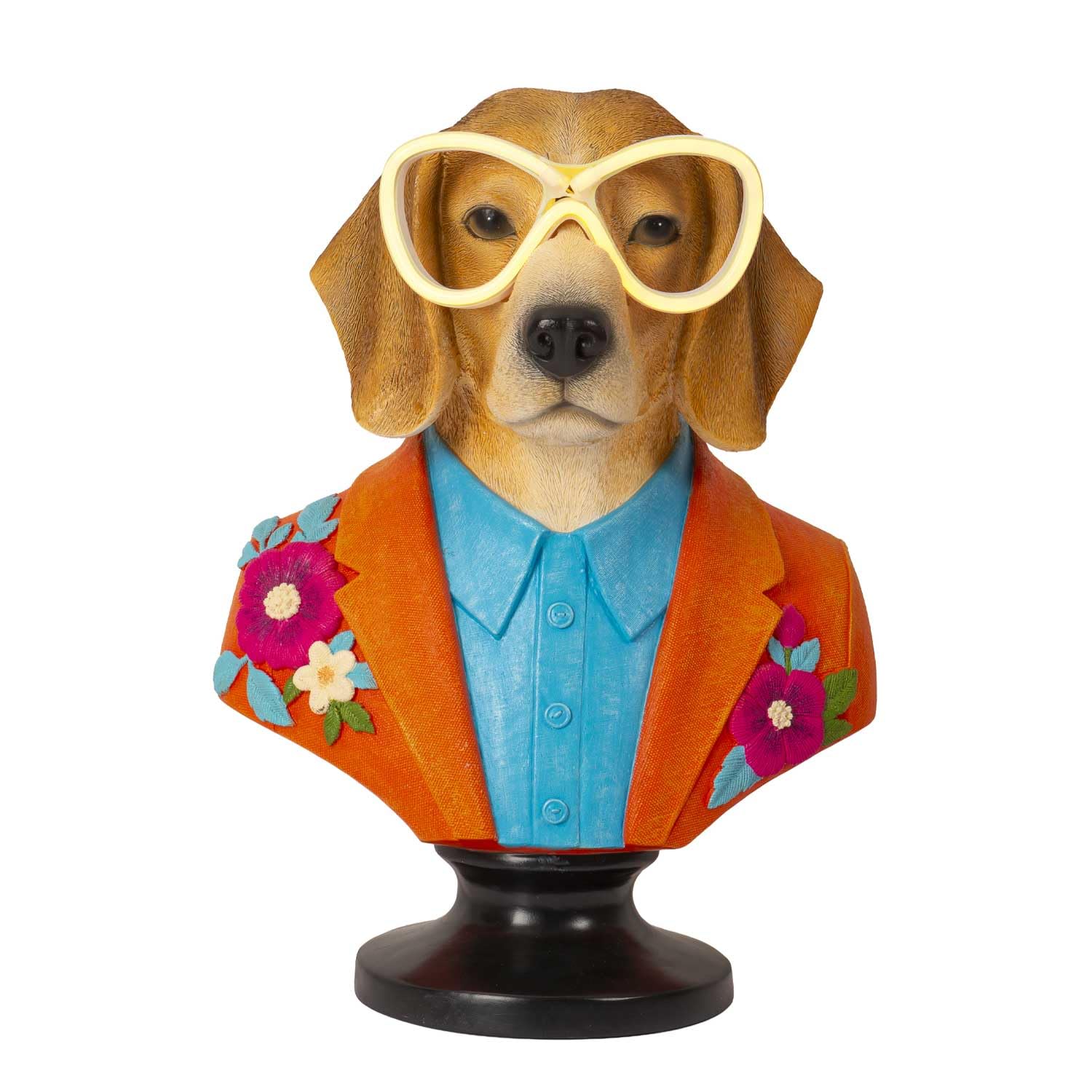 Palais Royal The LED Guys Ettore Busto Cane con LED 40cm in Resina