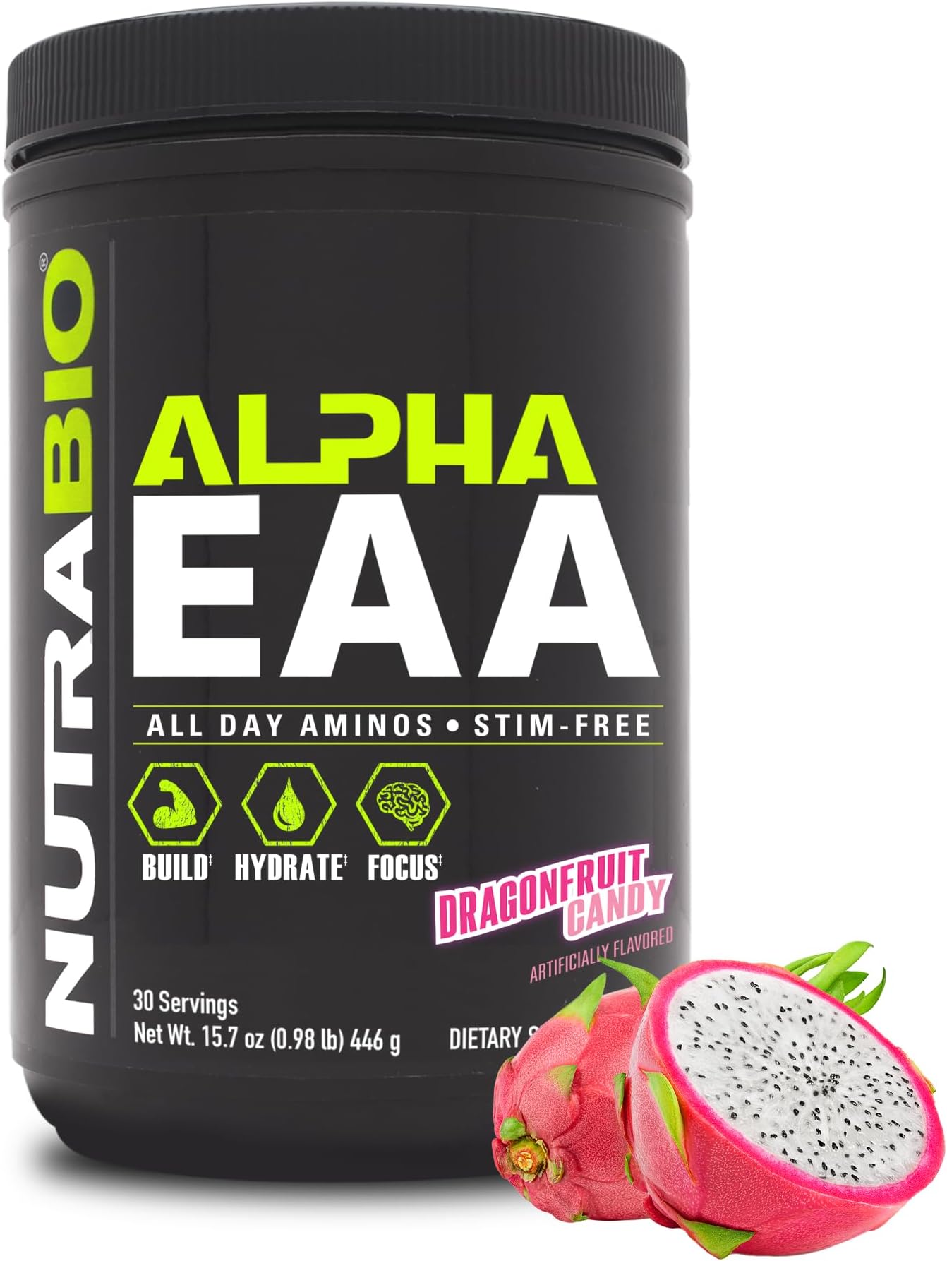 Alpha EAA (Dragon Fruit) - All-Day Recovery, Focus, and Hydration Supplement