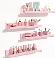 Vista 7 de upsimples Estantes acrílicos para decoración de pared, estante de exhibición de 15 pulgadas, organizador de perfumes para baño, dormitorio, sala