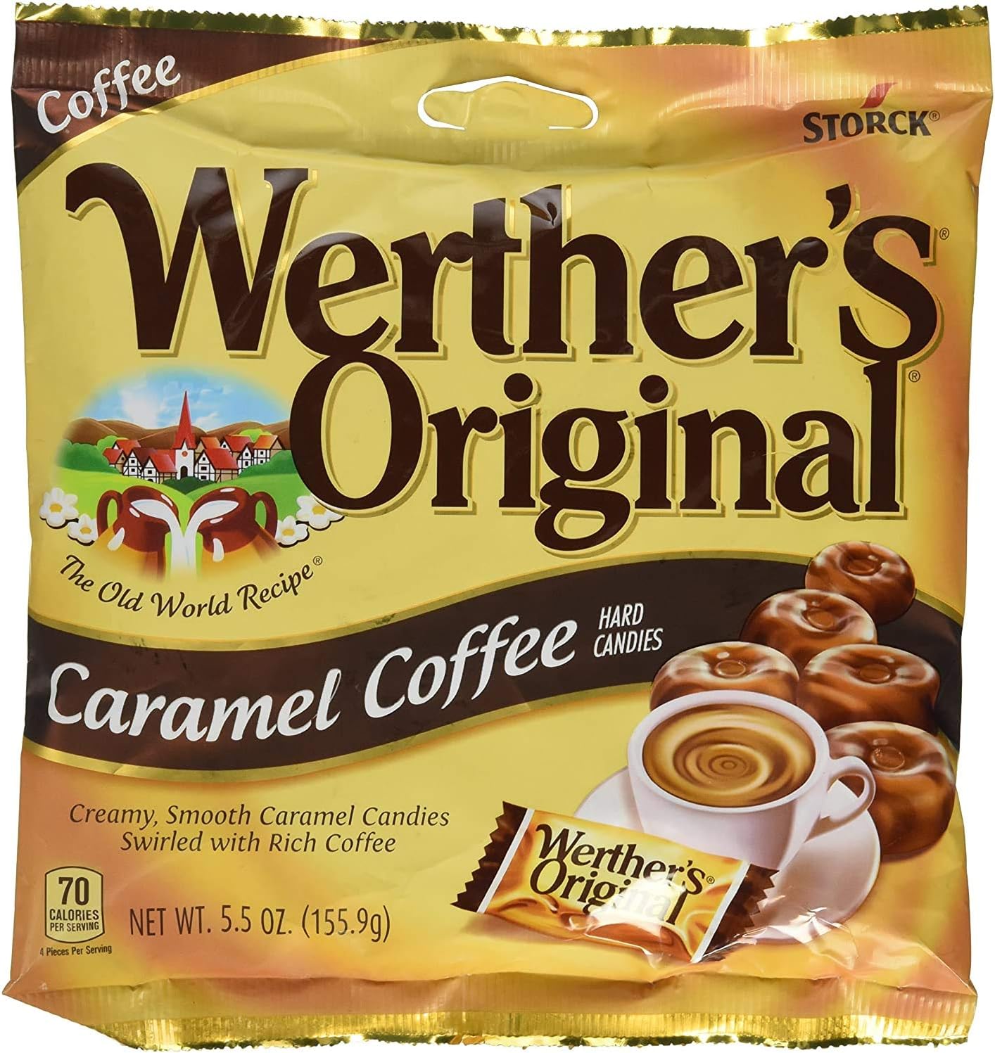 Caramel Coffee Hard Candies, 156 g
