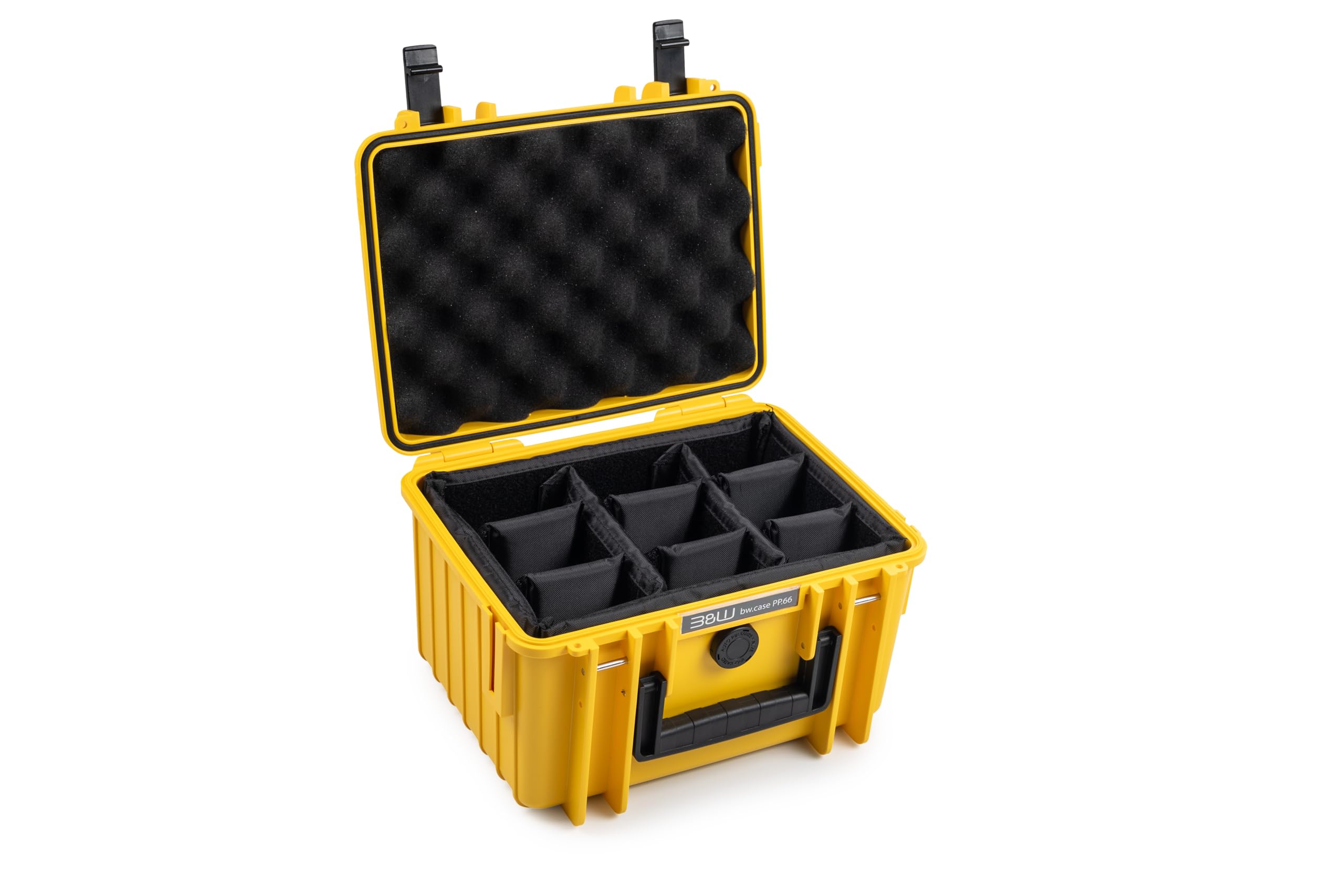 B&W International 2000/Y/RPD 2000 Outdoor Case with RPD Insert Durable, Yellow