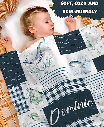 Miniatura 3 de Manta de bebé personalizada para niñas y niños, manta de bebé personalizada con nombre, mantas personalizadas con nombre para niños, manta de
