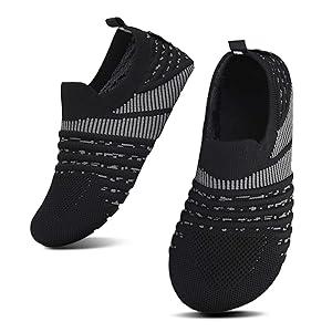 SAGUARO Kinder Hausschuhe Baby Schuhe Pantoffeln Mädchen Slippers Jungen rutschfest Wanderschuhe Kleinkinder Schuhe Walkingschuhe Slipper Weich Rosa Flying Weave Streifen 30/31 EU