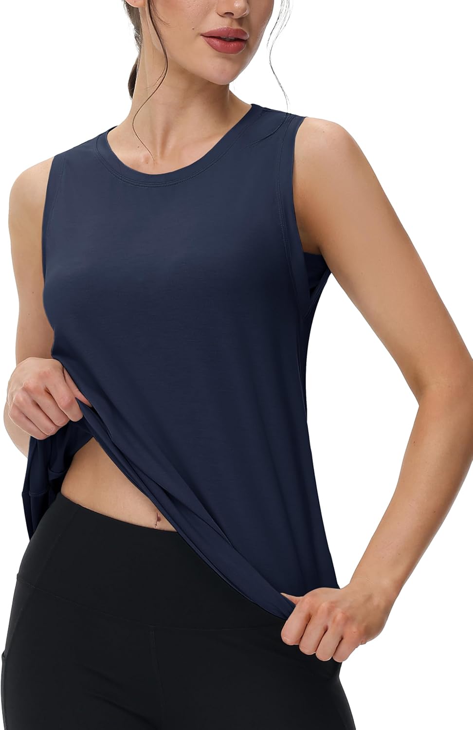 MAGCOMSEN Women's Loose Fit Quick Dry Lightweight Athletic Tank Top