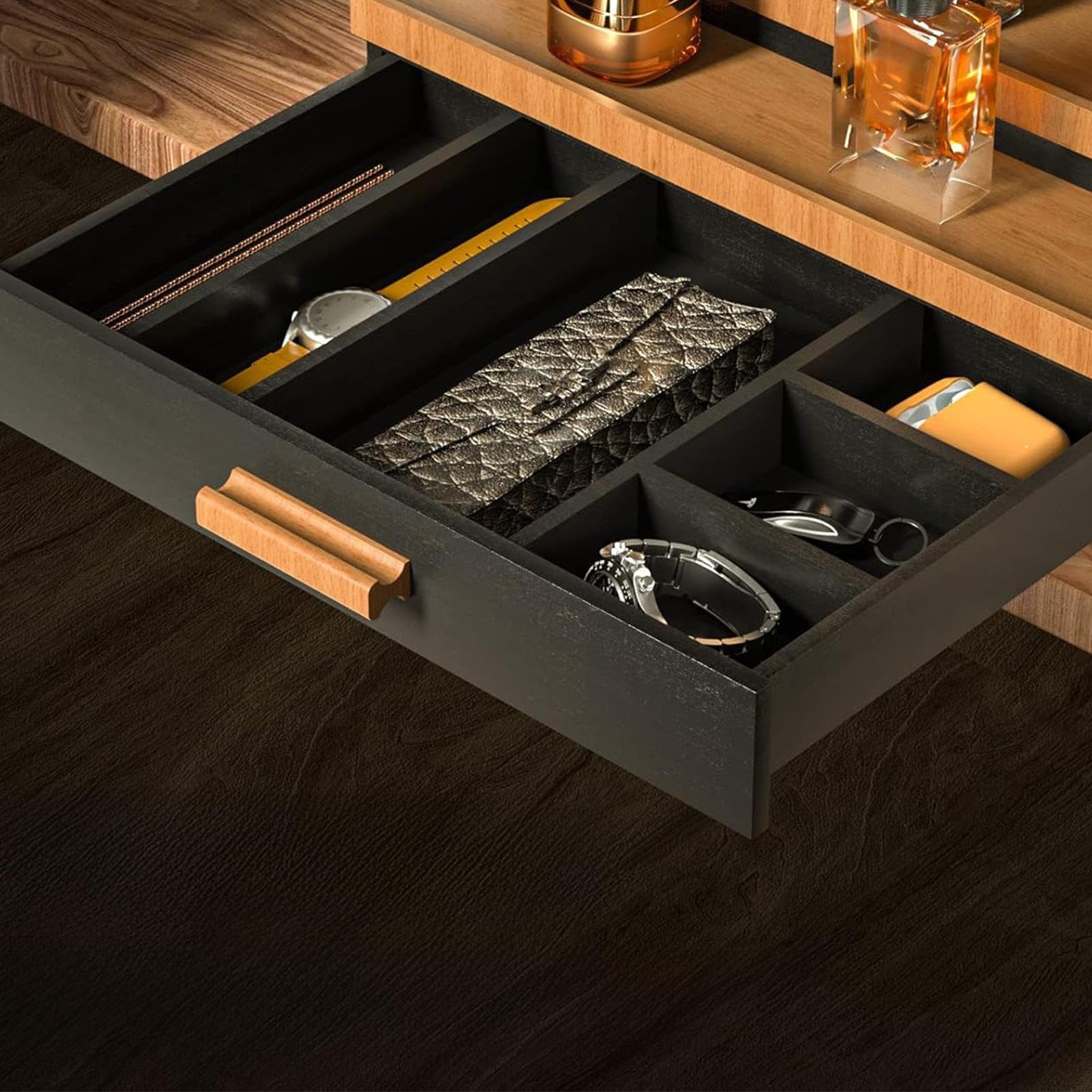 Organizer per profumi, elegante espositore, facile accesso, design compatto, accessorio per riporre foglie, mangiatori, raccoglitori, gulper, parti di ricambio 31 x 21 x 10 cm