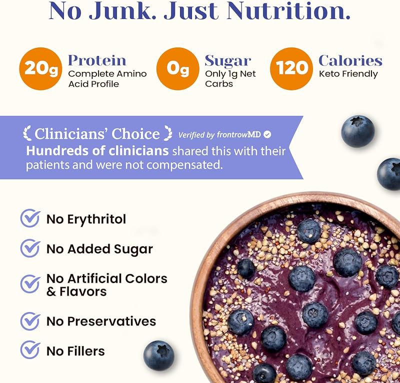 Vegan 20g Protein Powder with 9B CFU Probiotics, Fiber, Enzymes &Superfoods image 6
