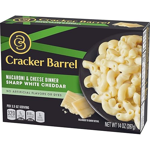 Miniatura 7 de Macarrones y queso de Cracker Barrel en 3 paquetes variados – Cheddar agudo, Cheddar Havarti y Sharp White Cheddar Flavor, una cena instantánea de