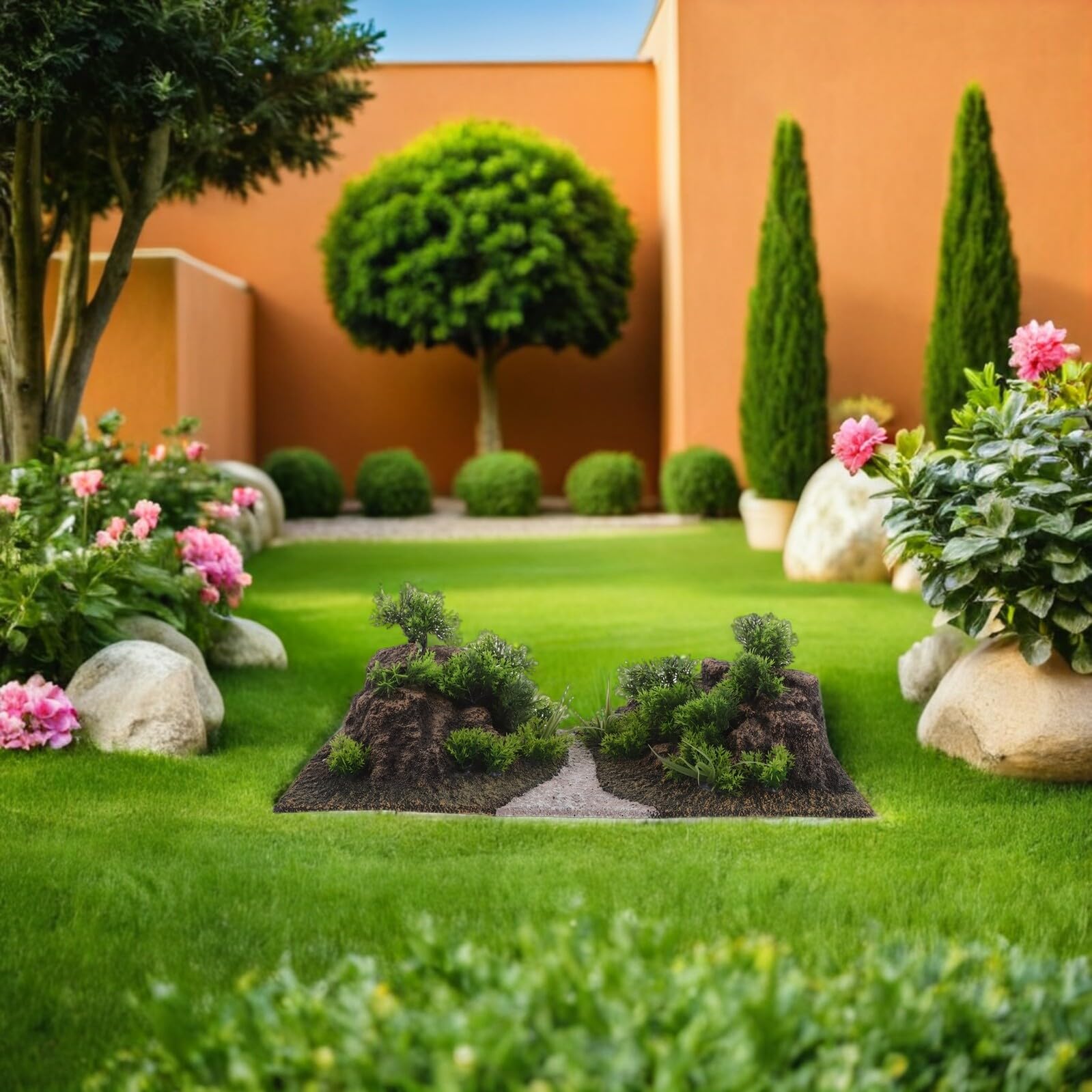 Decoración de Acuario Rocalla Artificial Resistente para Paisajismo de Montaña Adorno de Roca y Árbol para Tanques Pequeños Ornamento Seguro y Duradero para Peces y Camarones