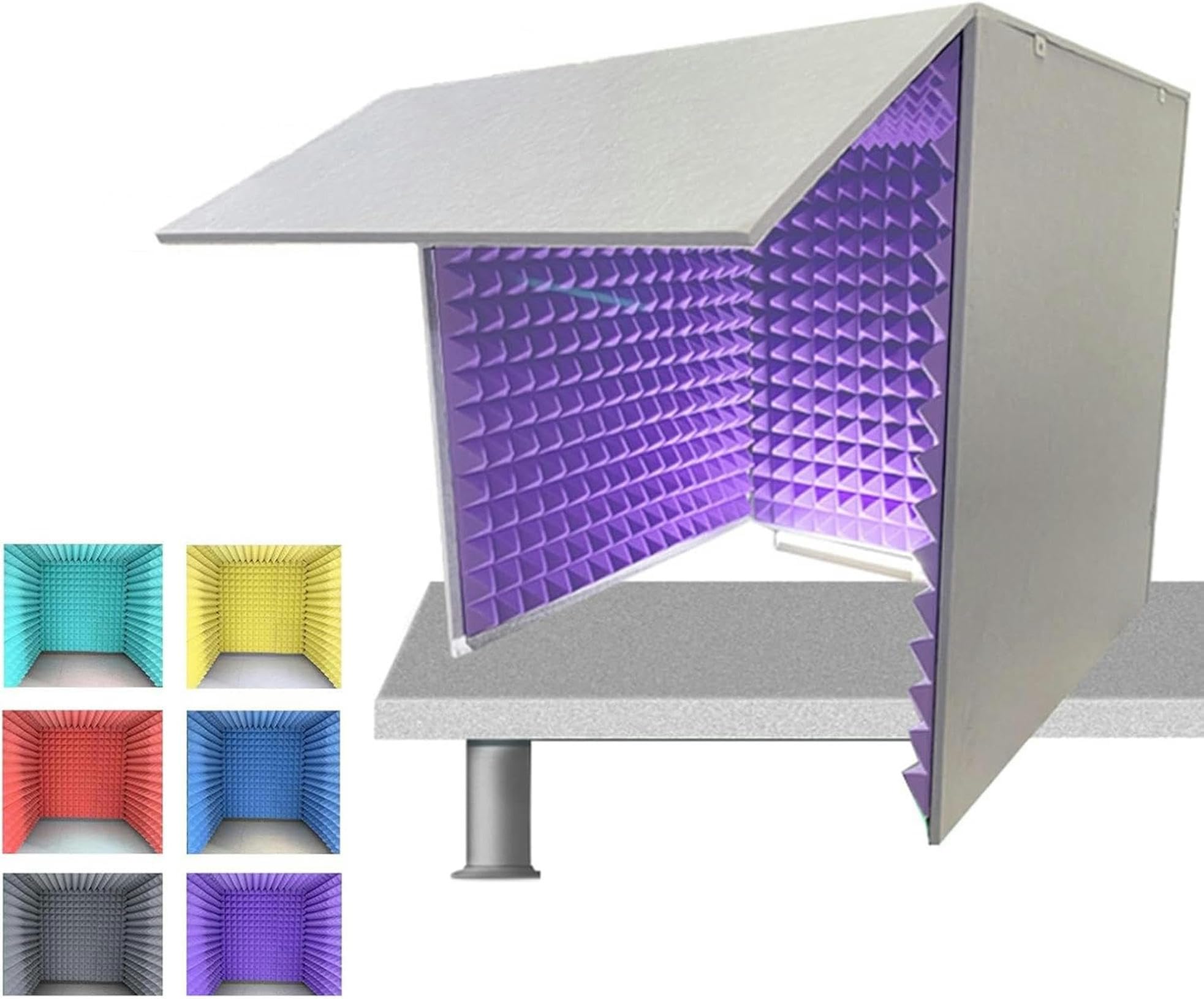 Cabine vocale portable de 80cm avec mousse absorbante pour enregistrement studio