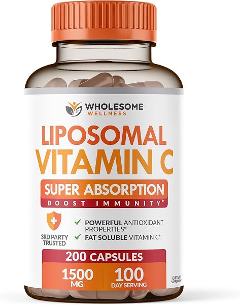 Wholesome Wellness Liposomal Vitamin C 1500mg Capsules