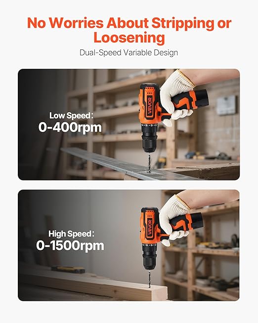 Taladro Atornillador Inalámbrico VEVOR 5 en 1, 2 Baterías, 32 N·m miniatura 3