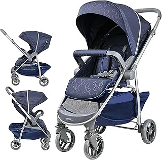 LIVINGbasics Lightweight Foldable Baby Stroller, Convenience Stroller with Pop Out Sun Visor for Travel