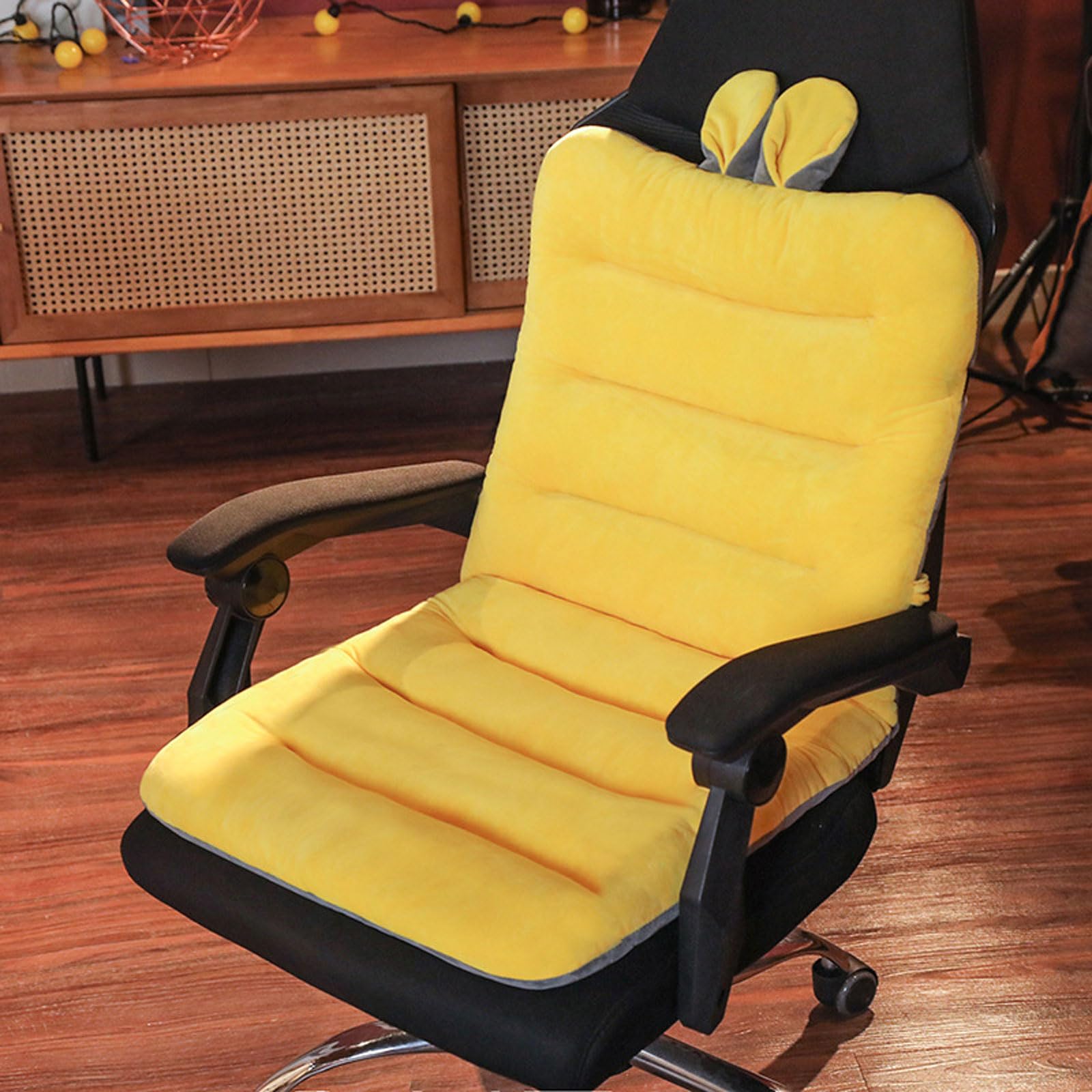Chaoyilian One Piece Chair Cushion With High Backrest,High Back And Seat Cushion,Low Back Pain Relief,For Sofa Seat,Rocking Chair