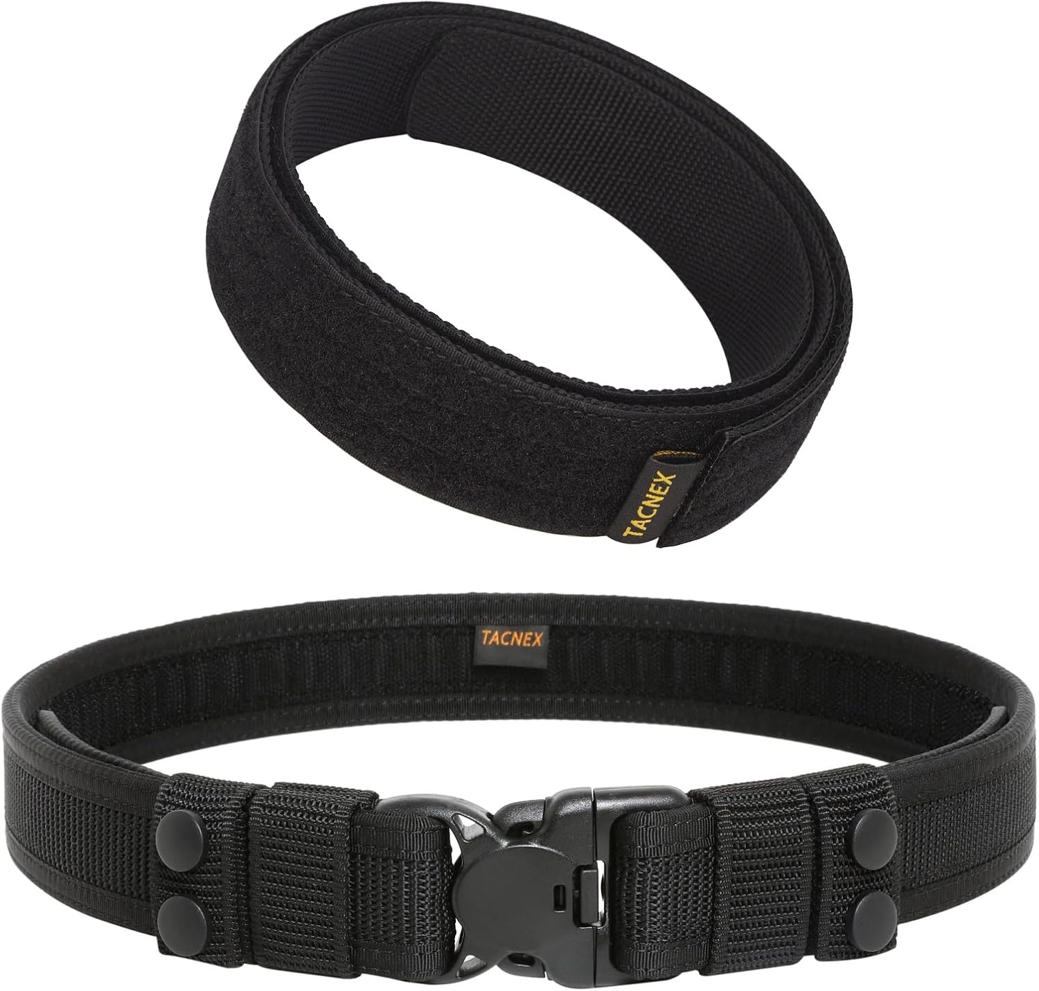 TACNEX 1.5" Duty Belt with Hook Liner 2 Keepers + 1.5" Inner Belt with Loop Liner L(35"-38")