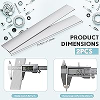 Vista 2 de Ferraycle 2 piezas de barra plana de acero 15n20 de 11.5 x 1.57 x 0.06 pulgadas, palanquillas de hoja de alto contraste, barras de acero de alto
