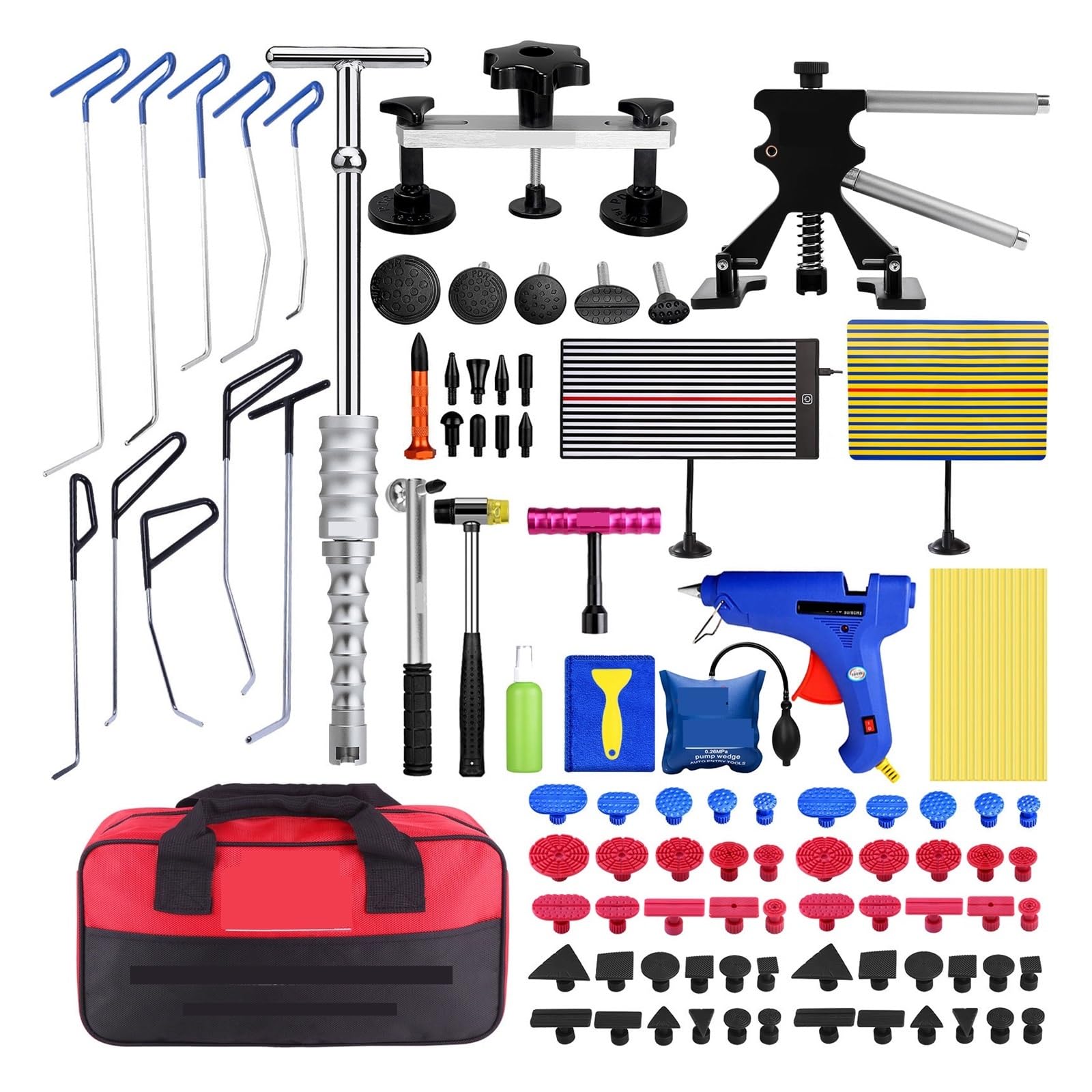 Kit Riparazione Ammaccature Auto Senza Vernice - Strumento Rimozione Bozzi Per Piccoli Danni, Riutilizzabile