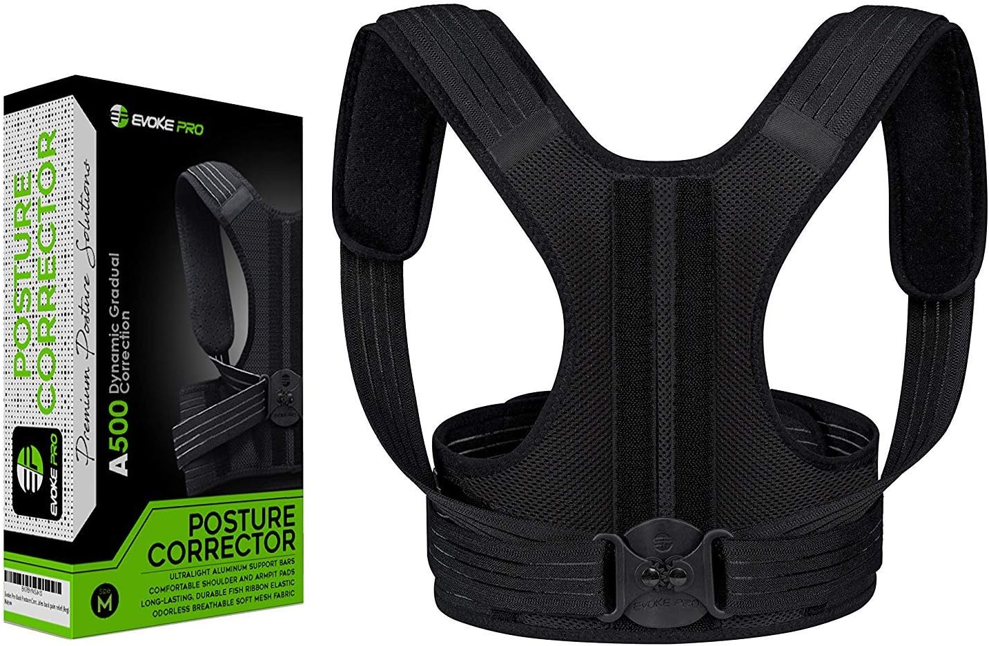 Back Brace Posture Corrector for Women & Men - Adjustable Posture Support for Shoulders - Back Pain Relief - Kyphosis Clavicle Brace Support Medical Device - Chest Support - Upper Back Pain -(S-M)
