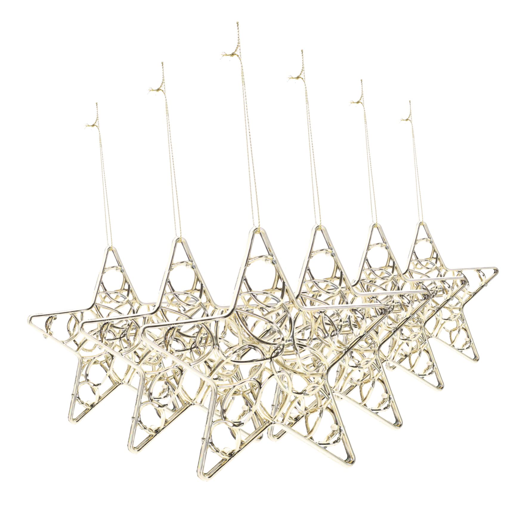 TOPBATHY STK Weihnachtsschneeflocke-Anhänger weihnachtsdeko winterdeko dekorativer Weihnachtsanhänger glitzernde Winterstern-Ornamente Weihnachtsschmuck Weihnachtsbaum-Anhänger Plastik