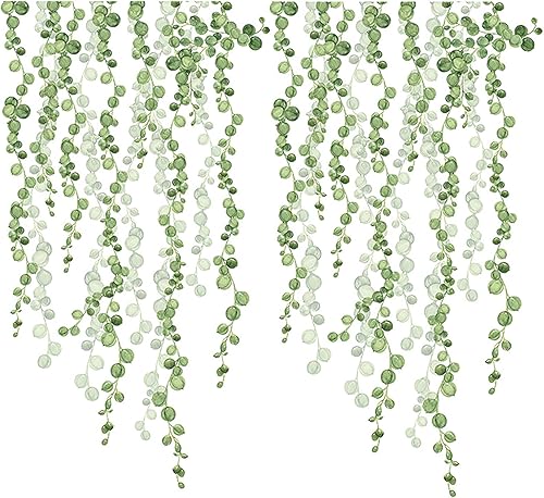 Miniatura 2 de MACHOOSE Calcomanías de pared, calcomanías de pared de plantas verdes, calcomanías de pared para despegar y pegar, decoración de pared para