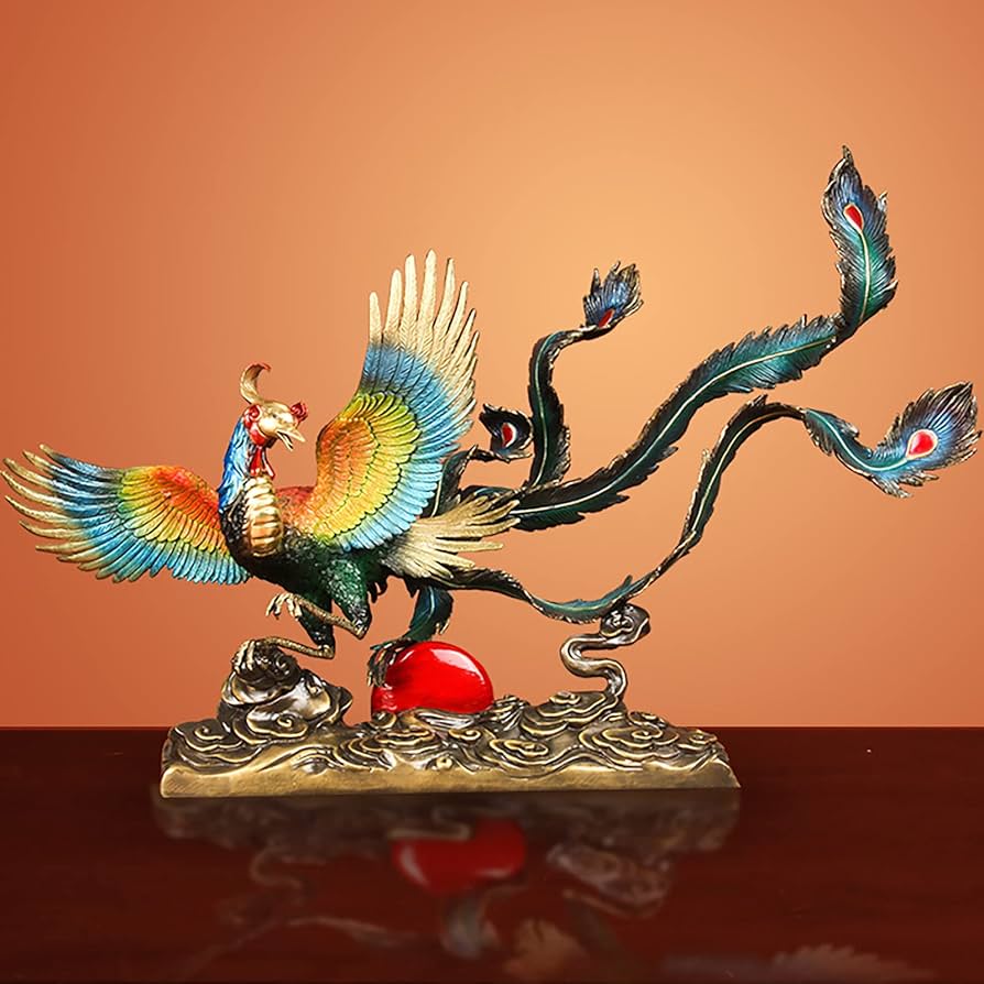 銅器 仏教 フェニックス燭台古美術 コレクション品 銅製 工芸品 彫刻装飾品置物 銅器 仏教 フェニックス燭台古美術 コレクション品 銅製 工芸品