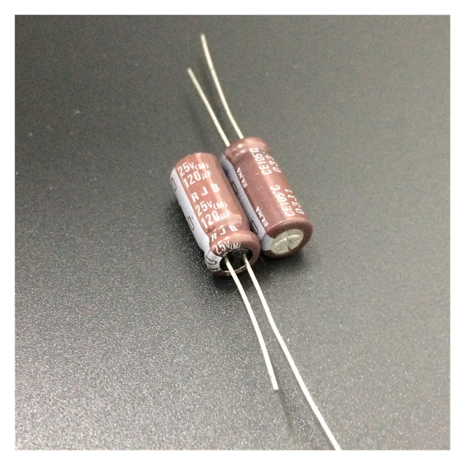 Condensateur audio 25V120uF 6x15mm basse impédance pour filtre de haut-parleur et amplificateur