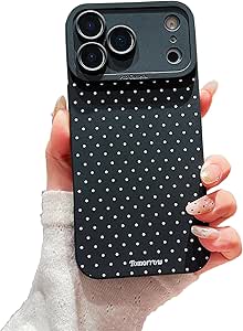 Compatible With MagSafe Polka Dot Case For IPhone 16 Pro Max Cute Aesthetic Polka Dots Magnetic Phone Case Soft Tpu Hard Pc Protective Phone Cover Women Girls - View #2