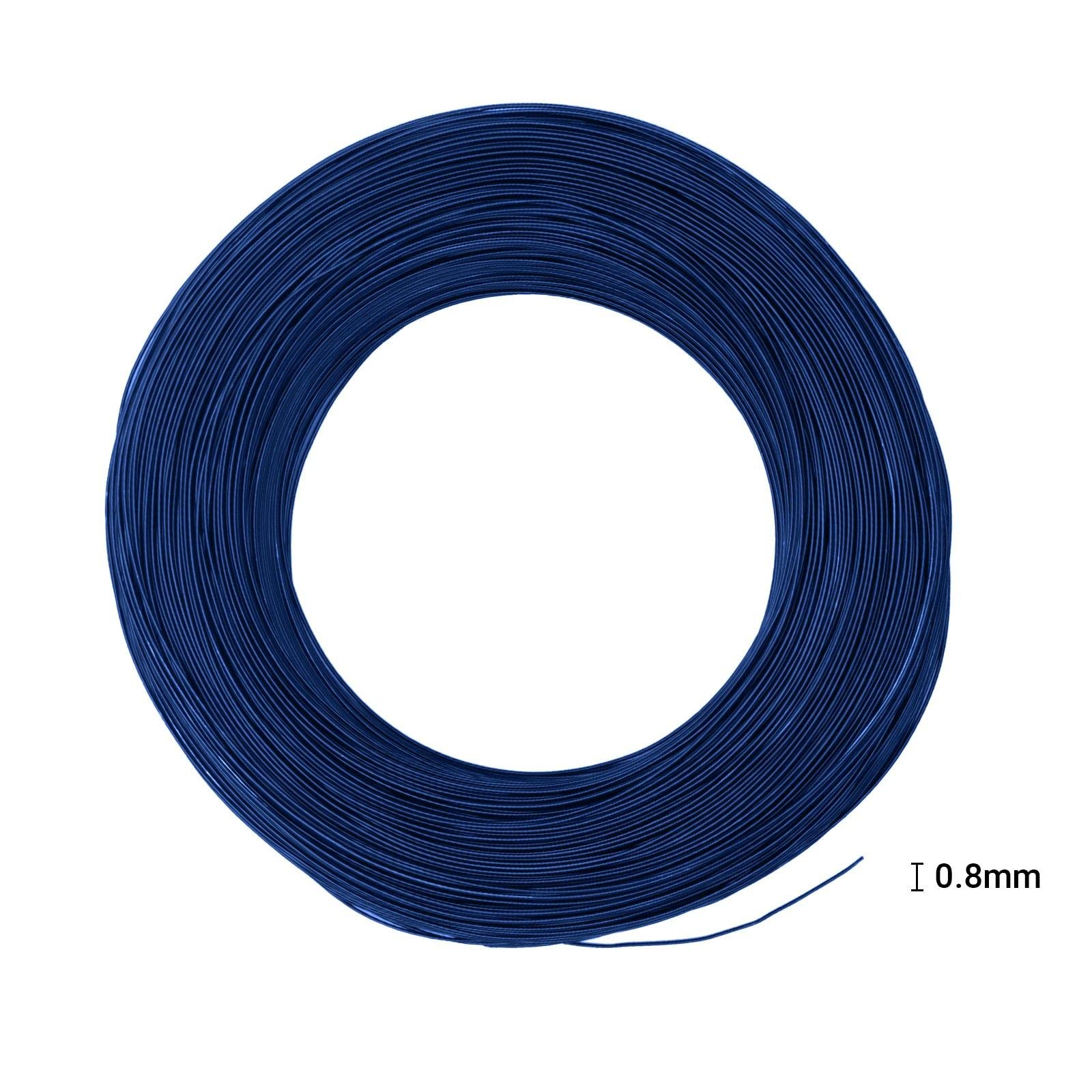 Vaessen Creative Basteldraht und Schmuckdraht 365 m x 0,8 mm Royal Blue – Flexibler Draht zum Basteln für Blumenkranz, Scmuckherstellung und Modellbau