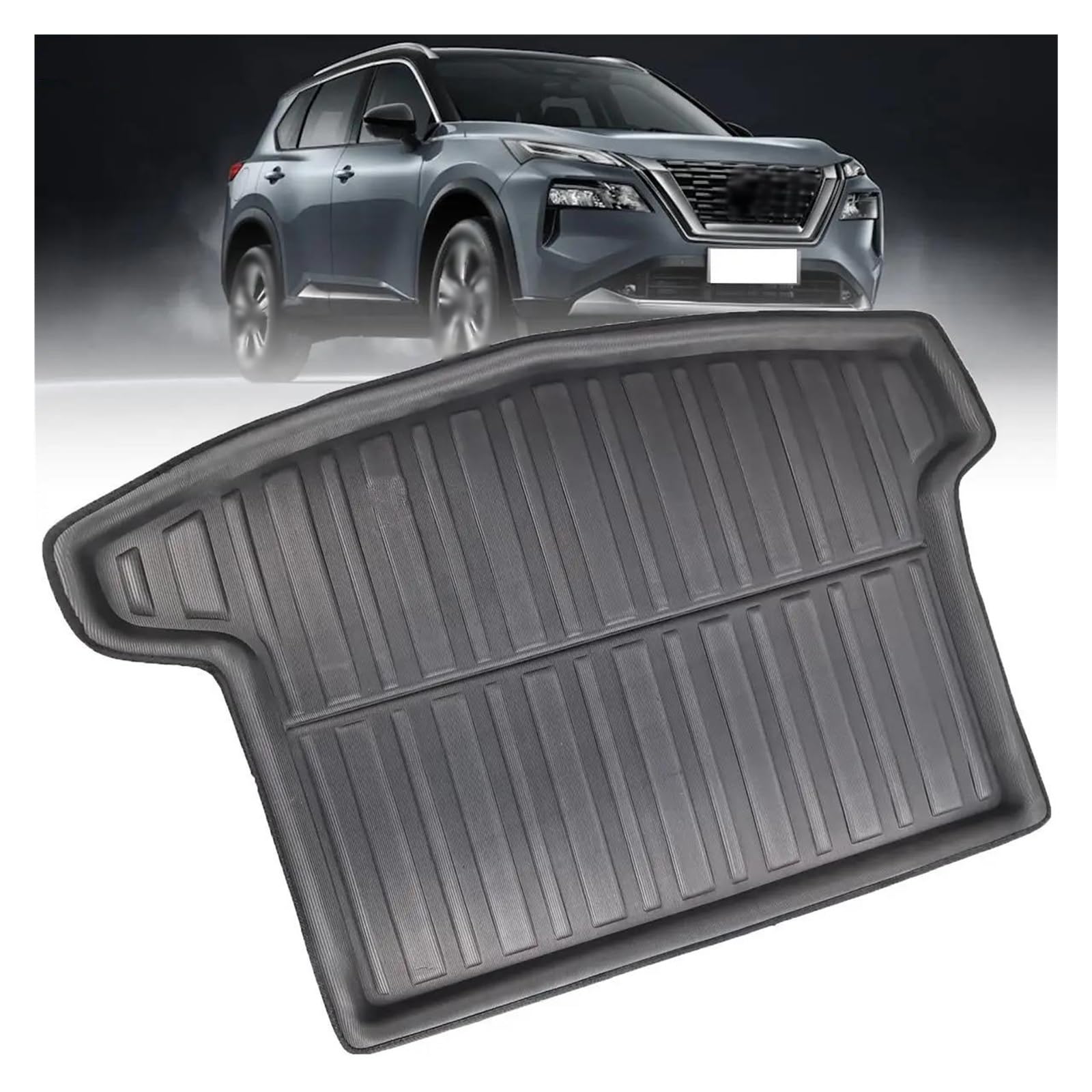 Vasca Baule Bagagliaio Su Misura Car Boot Zerbino Fodera Per Nissan Per X-Trail Per XTRAIL Per Rogue 2022 2023 T33 Cargo Trunk Vassoio Tappeto Heavy Duty Pad Tappetino Bagagliaio Auto