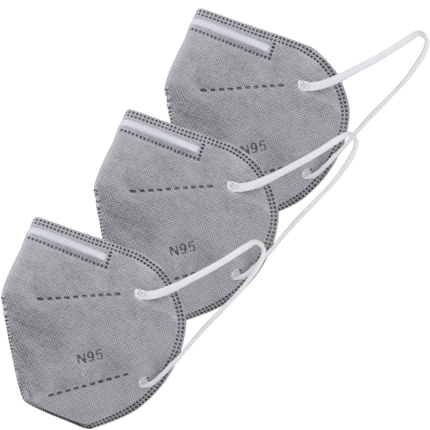 TrendzOn Non-Woven Fabric Reuseable Face Mask (Grey, With Valve, Pack of 3) for Men, Women, Boys & Girls (B08JH52RFN) Amazon Price History, Amazon Price Tracker