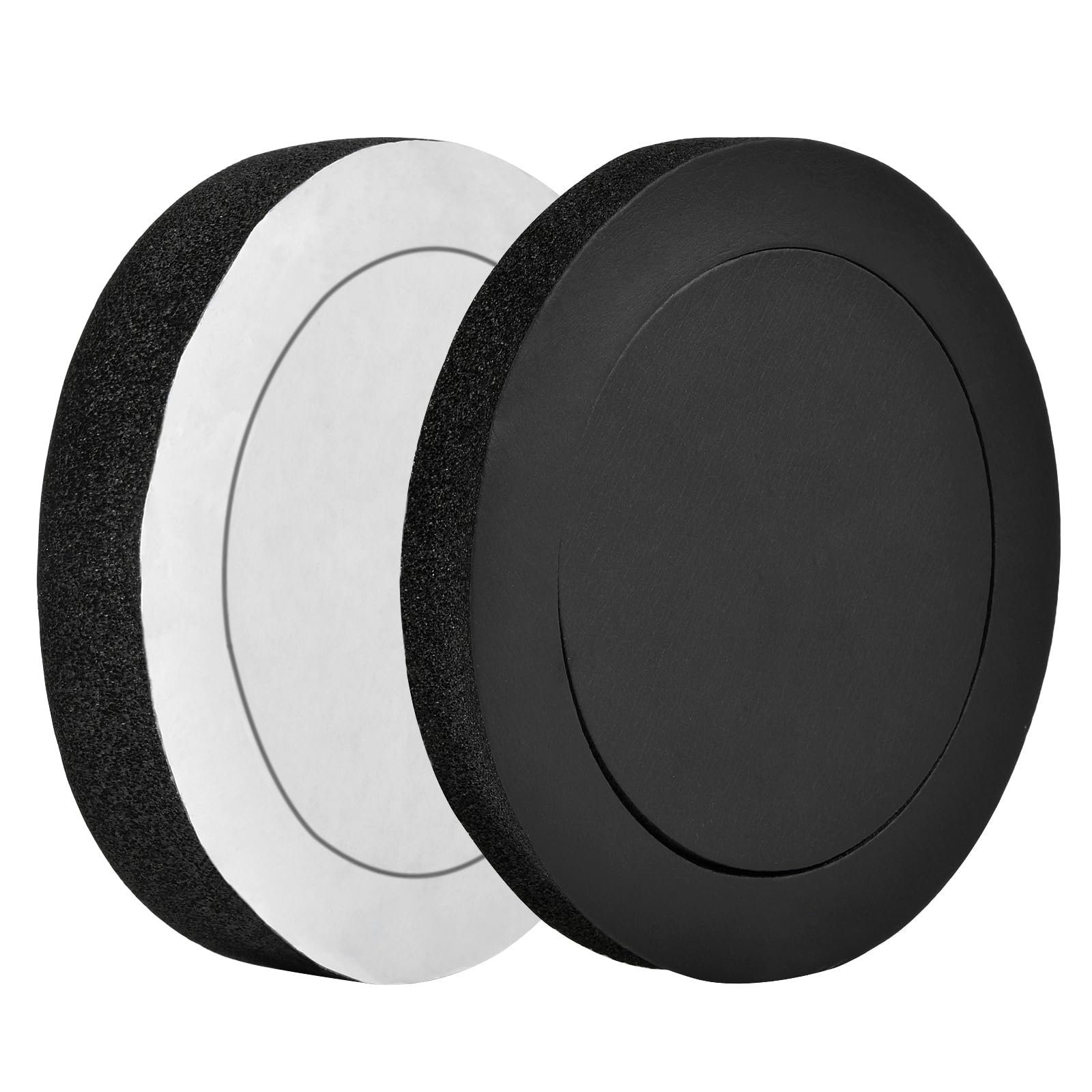 4 Pcs 6.5" Kit de système de Haut-Parleur Universel en Mousse de Voiture,éponge Auto-adhésive Mousse de Haut-Parleur de Voiture à Rebond élevé,Anneau Tampon en Coton insonorisé