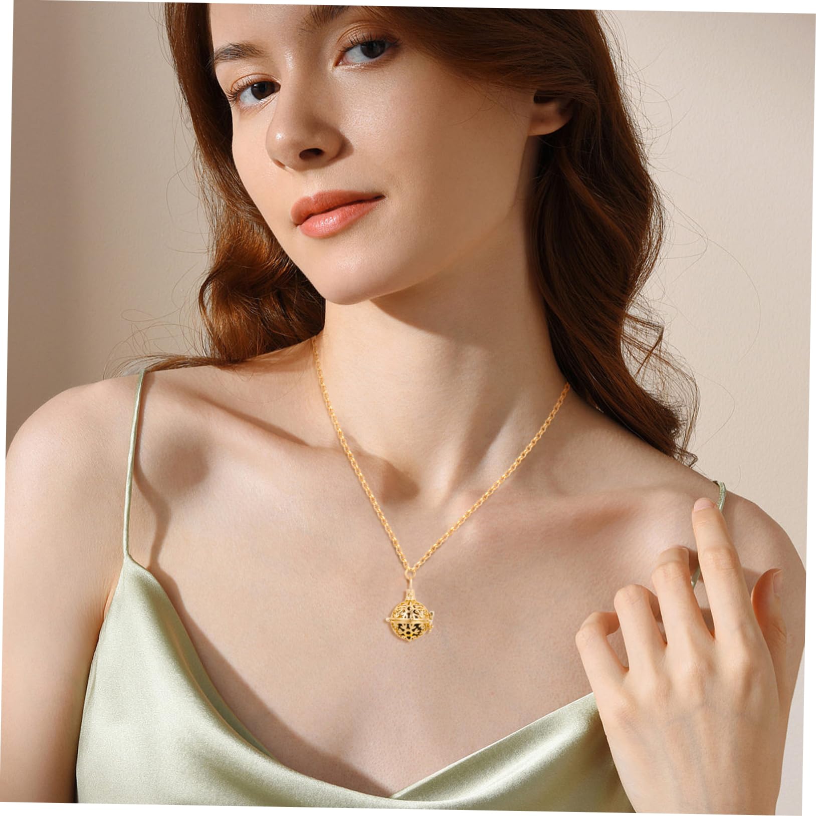 GALPADA collana per le donne collana girocollo collana diffusore di olio Pendente collana medaglione collana aromatica catena profumo Fragranza Collana di fragranze girocollo in pizzo