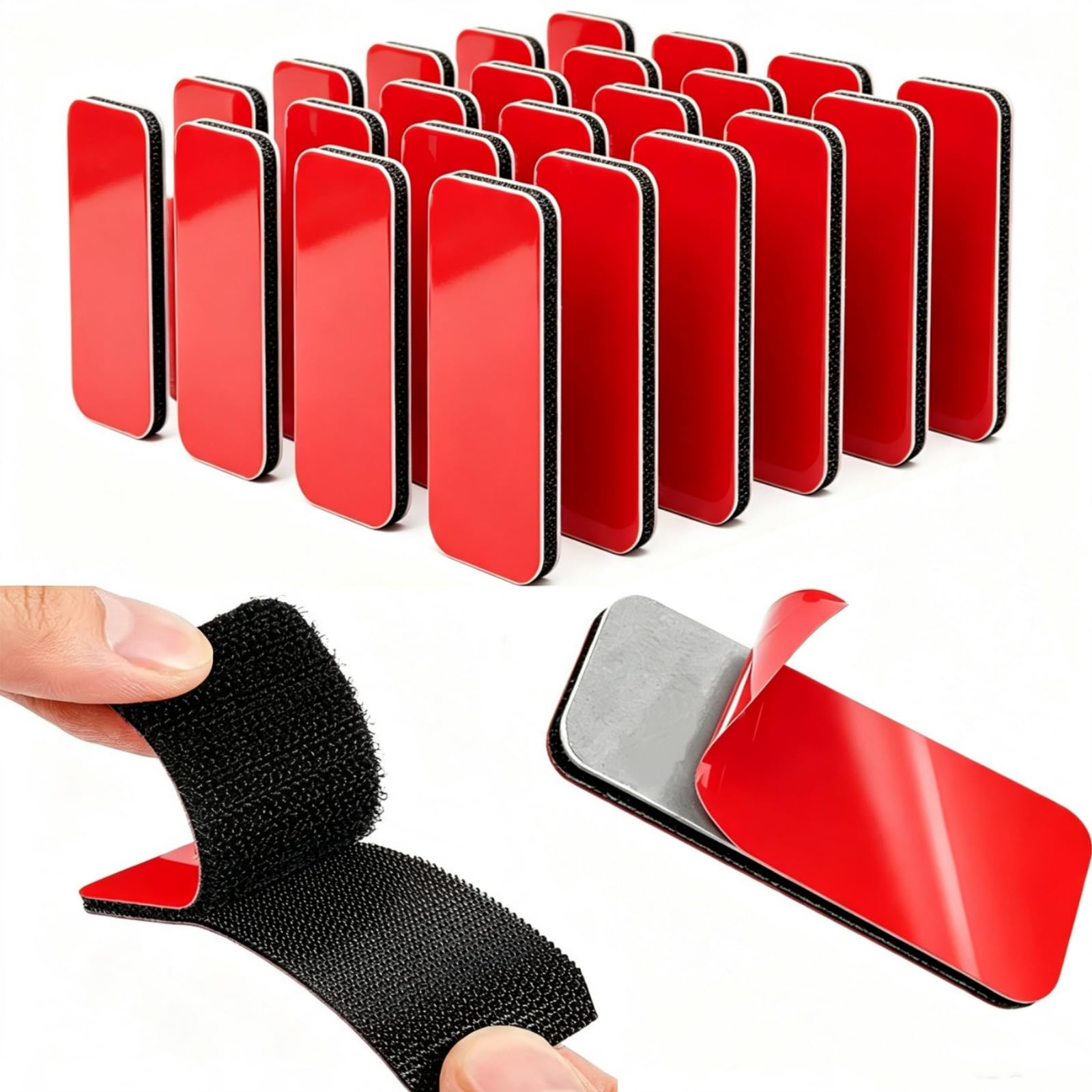 24 Pack Heavy-Duty Hook and Loop Strips
