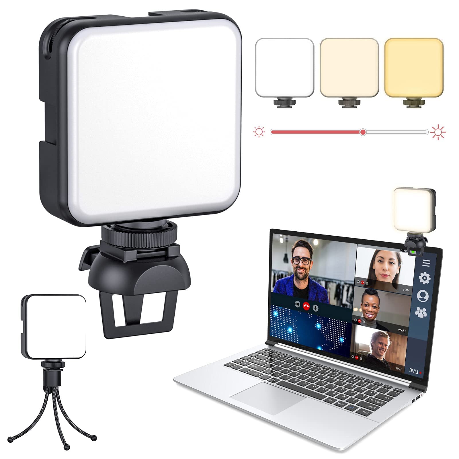 Video Conference Lighting Kit Laptop Light Led Video Light Stand