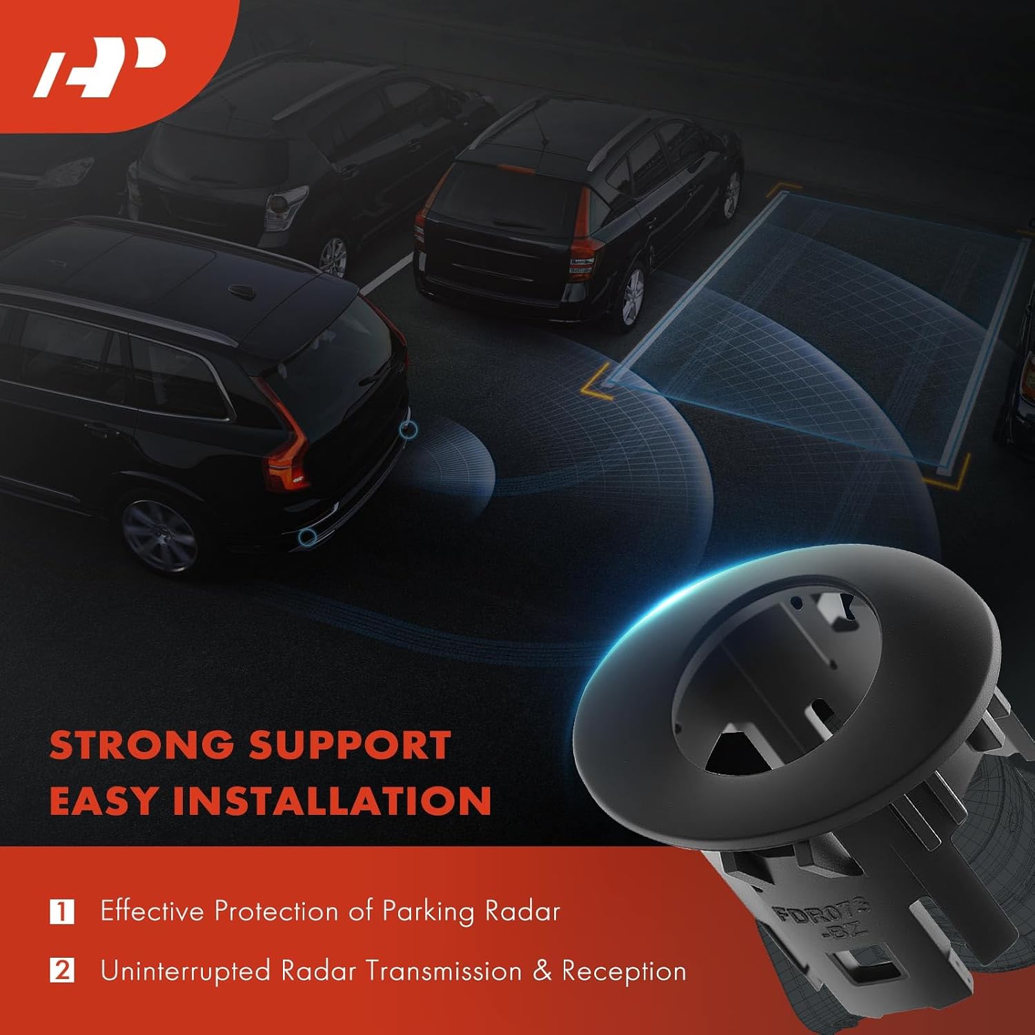 A-Premium Front Right Parking Assist Sensor Retainer Bezels | Compatible with Ford Models - Escape 2023 2024, Easy to Install, Replace# LJ6Z15A862AAPTM