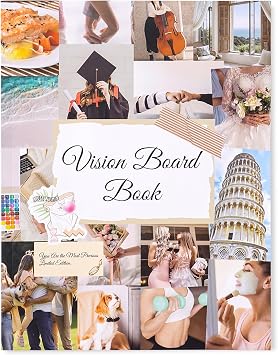 Vision Board Book Vision Board Supplies with 1100+ Images & Quotes Collage Magazine Book,Create Vision Boards, Scrapbooks, And Journals,Inspire Dreams And Goals