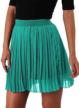 ☆送料・関税込☆CITYBREEZE★WOOL PLEATED MINI SKIRT★ Womens Woolen Pleated Mini Skirt, Winter Solid High Waist A