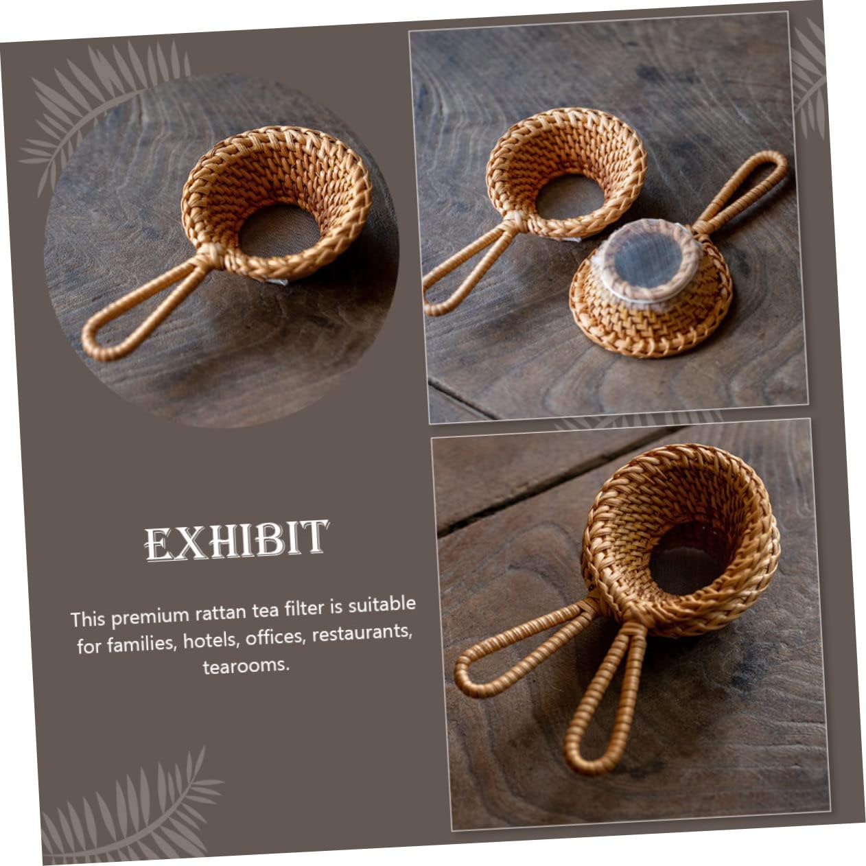 Creative Rattan Tea Strainer Tea Residue Infuser Lightweight Kitchen Gadget for Easy Steeping image 3