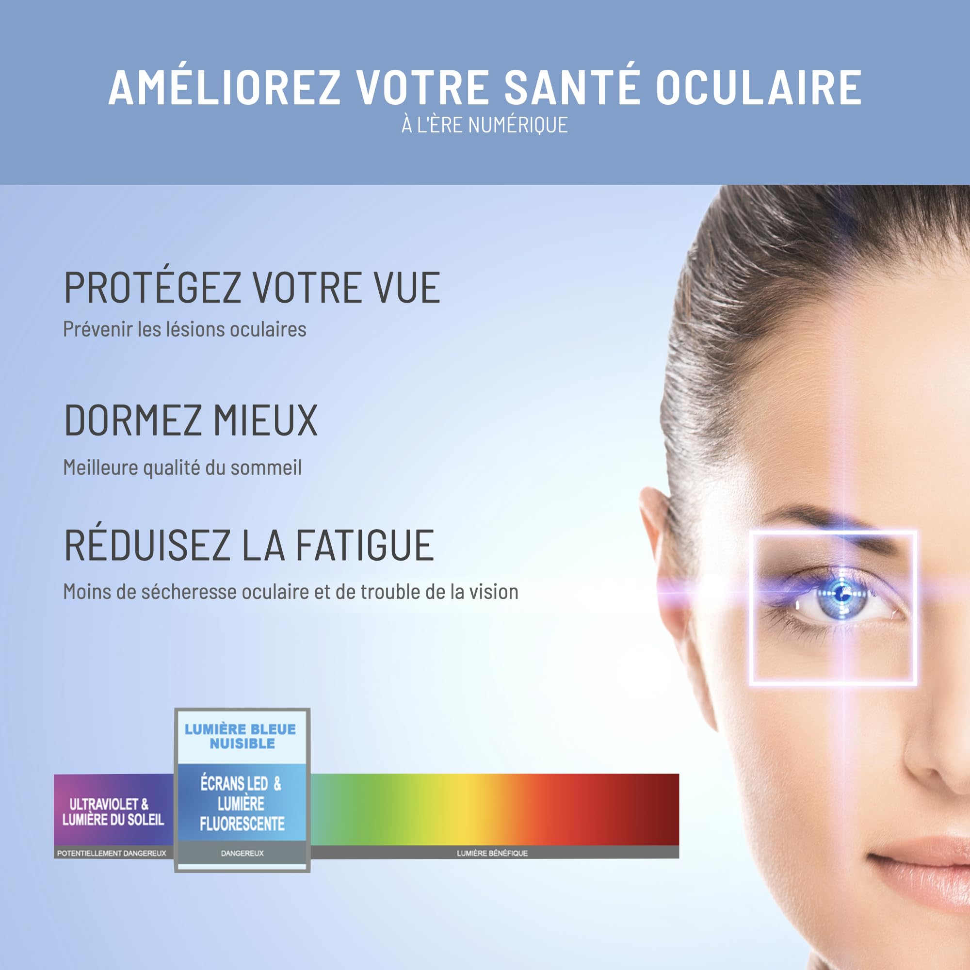 VistaProtect – Filtre Anti-Lumière Bleu Premium pour Ordinateur Portable, Amovible (17.3" Pouces)
