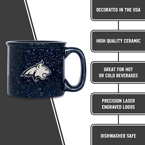 Miniatura 408 de Rico Industries NCAA Utah Utes - Taza de café personalizada de 12 onzas con logotipo grabado con láser profundo, taza de cerámica para acampar con