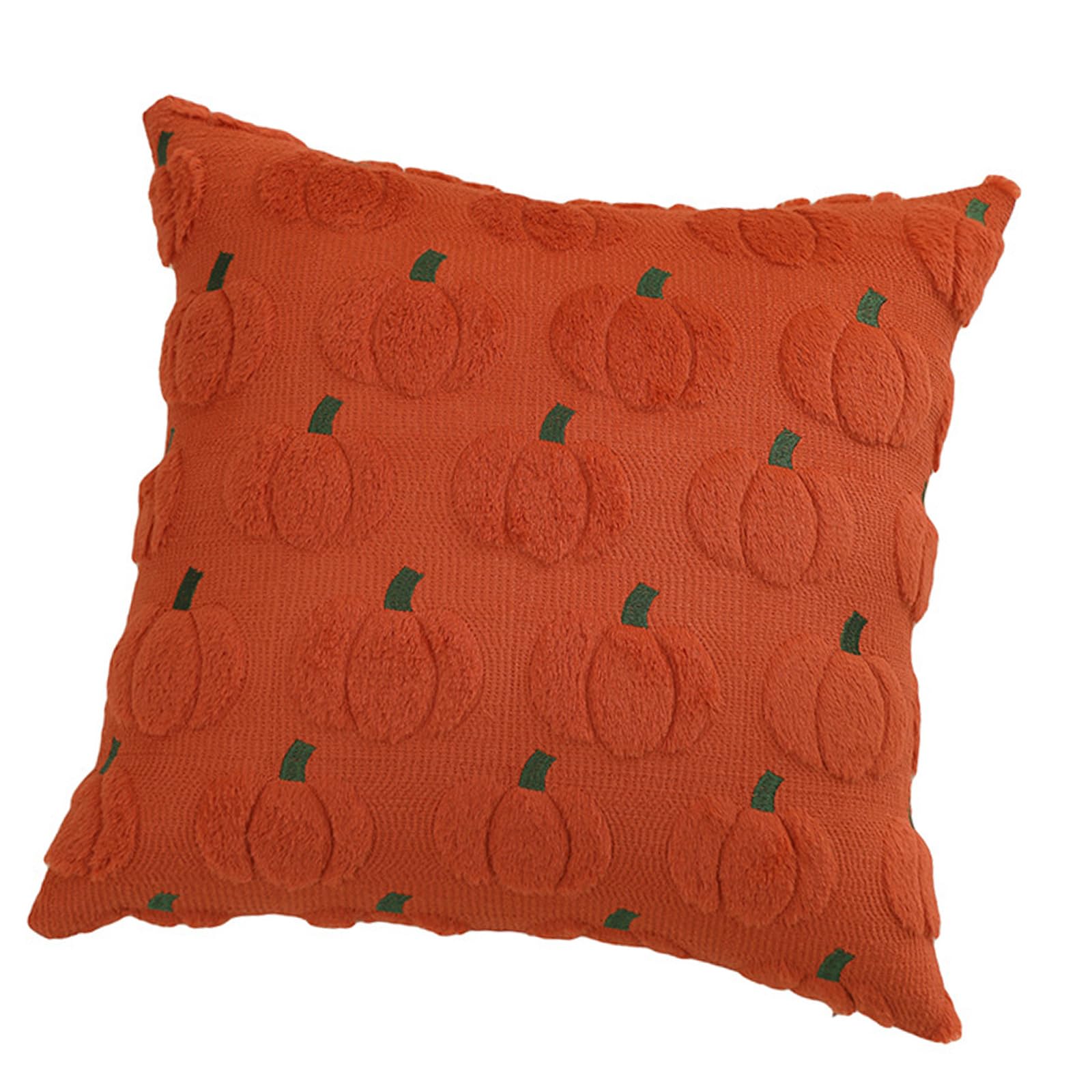carotoe Cushioned Vegetable Pillow Protector Cozy Fall Bedding Accent with Needlecraft Detailing Fleece Pumpkin Pillow Protect
