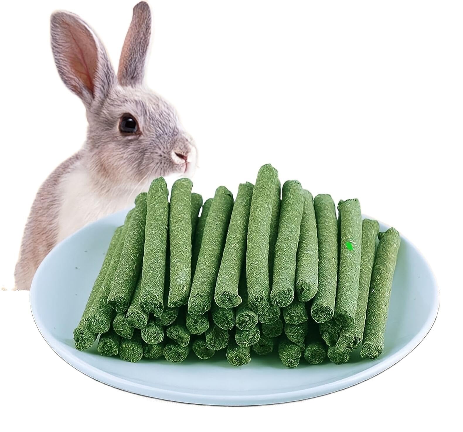 25Pcs Natural Timothy Hay Sticks,Timothy Hay Molar Sticks for Rabbits Guinea Pig Hamsters Chinchilla Ferret Chew Toys,Teeth Treats Pets Chewing Toys