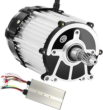 350W-1800W Electric Tricycle Motor with Controller 48V/60V Permanent Magnet Brushless Differential Motor 3000RPM 5-Hole 16-Tooth Motor for Electric Tricycle, Four-Wheeler, DIY Part