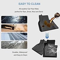 Vista 6 de Alfombrillas originales para todos los modelos Mazda 3 2019-2025 – Forros de suelo de TPE de ajuste personalizado – Tapetes de automóvil para todo