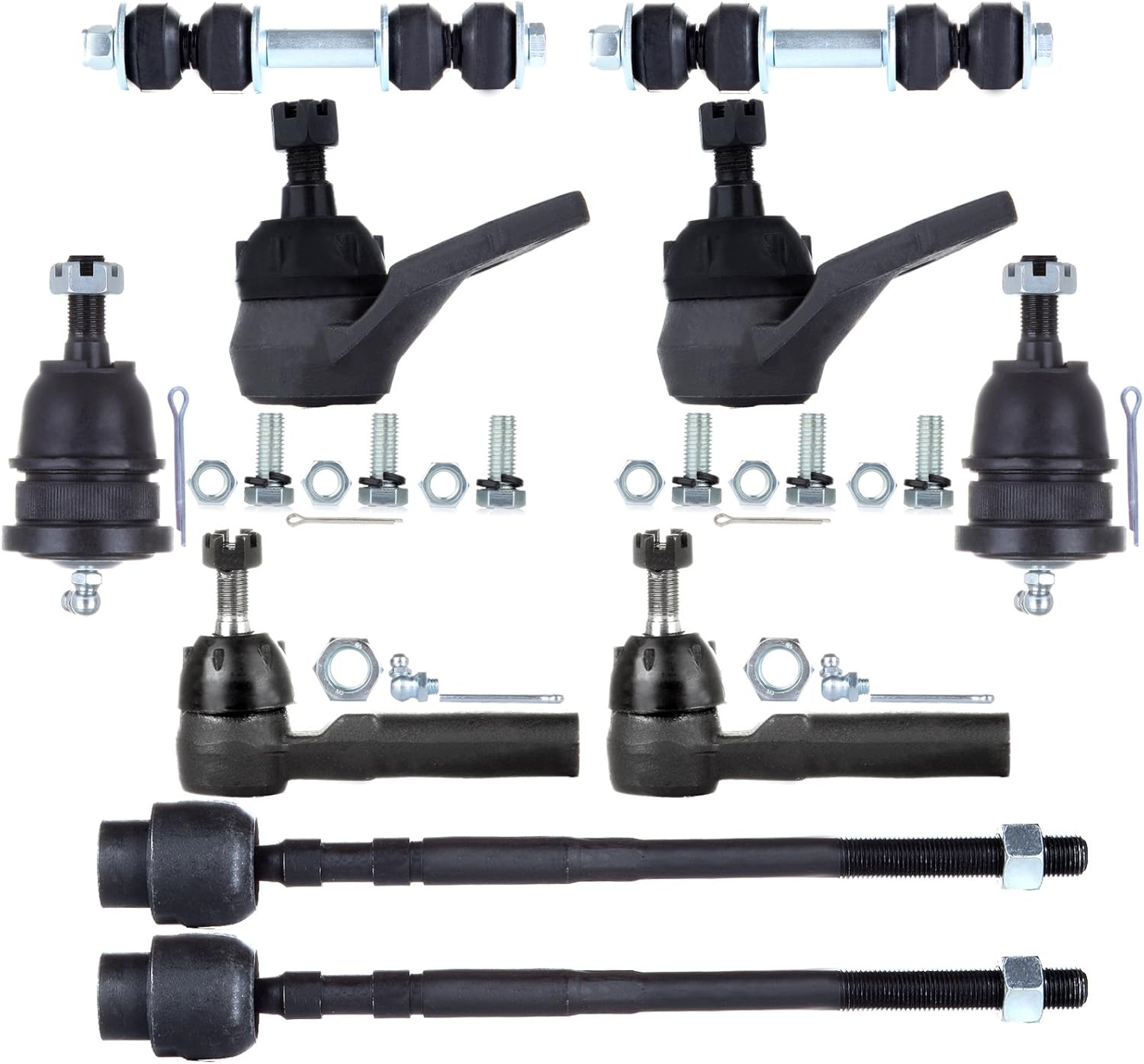 SCITOO 10-PC SET Suspension Kit For Buick For Cadillac For Oldsmobile For Pontiac Ball Joint,Sway Bar Link,Tie Rod End