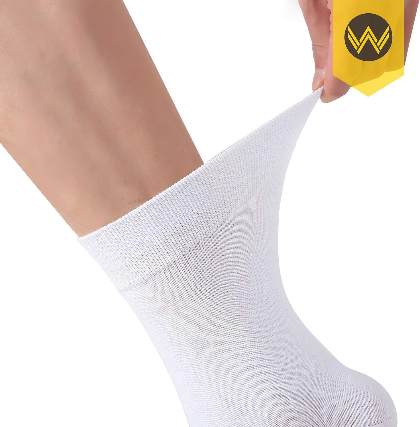 WANDER Men's Dress Socks Cotton Thin Classic Lightweight Socks 6/8 Pairs Solid & Patterned Soft Breathable Socks - Image 5