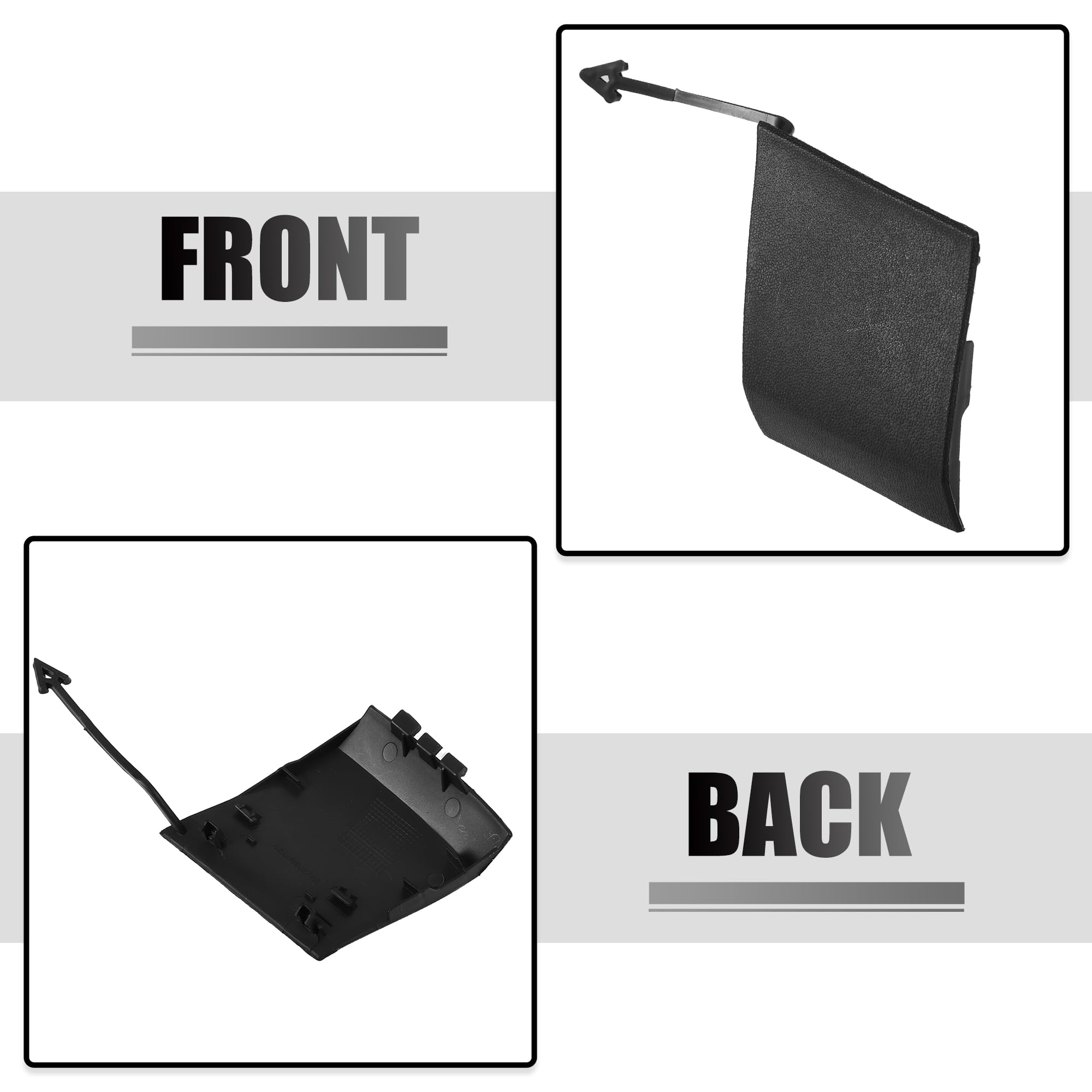 Copri Gancio Traino Per Mercedes-Benz GLC - Nero, Ricambio OE A2538850700, Facile Montaggio Senza Modifiche - Foto 4